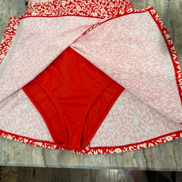 Women’s DRAPER JAMES Summer Picnic faux wrap halter swim dress- Size Small - Picture 5 of 8